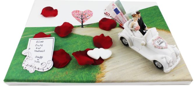 Dekoset „Fahrt ins Hochzeitsglück“ – Geldgeschenk Hochzeit Dekoset „Fahrt ins Hochzeitsglück“ – Geldgeschenk Hochzeit