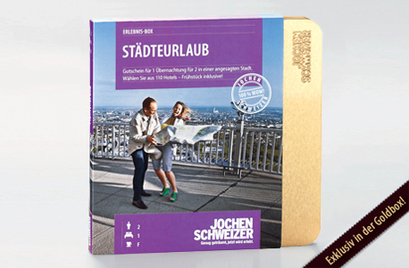 Gemeinsame Städtereise für zwei als Geschenk Gemeinsame Städtereise für zwei als Geschenk