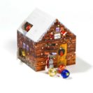 Adventskalender Lebkuchenhaus, ca. 110g Schokolade B10xT10xH13cm
