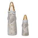 Deko-Figuren-Set Santas Zement, 2 tlg.