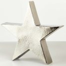 Beste Geschenke 2025 | Geschenkempfehlungen 8 Deko-Stern Silber aus Aluminium Stern, Gehämmert