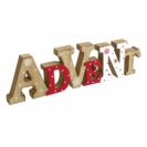 Deko-Schriftzug Advent, Holz/MDF ca. L40 x H11,5xT2,5 cm