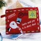 Geldbörse, zum Befüllen Weihnachtspost, Filz ca. B16,5 x  H11,4 cm