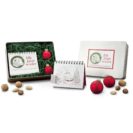 Geschenk-Set Alle Jahre wieder, Motiv-Adventskalender,2  Weihnachtskugeln