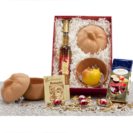 Geschenk-Set Bratapfelduft, Römertopf, Bratapfellikör, Bratapfelkonfekt ca. L36xB27xH51 cm