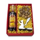 Geschenk-Set, Glühwein-Abend, 1l Glühwein, 1 Nussknacker, 200g Walnüsse