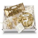 Geschenk-Set Goldstücke Lindt, 130g Täfelchen, 140g Kugeln