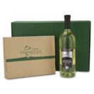 Geschenk-Set Kanada Lachs, Lachs, 1 Flasche Fish Eye, 1 Flasche Chardonnay