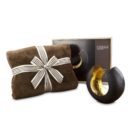 Geschenk-Set Lichterspiegel, Fleecedecke