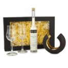 Geschenk-Set Relaxing pur, 0,1l Likör, 2 Likörgläser, Teelichtschale