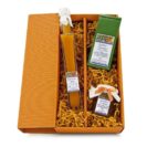 Geschenk-Set, Sanddorn Variation, 0,2l Likör, 200g Fruchtaufstrich, 50g Tee