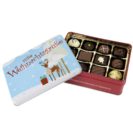 Geschenk-Set Süße Weihnachtsgrüße, 150g Trüffel und Pralinen