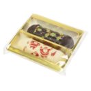 Geschenk-Set Süßer Elch, 1 Stück Marzipanrolle, 1 Stück Nugatrolle