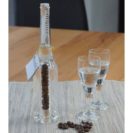 Geschenkset Sambuca-Set, handgearbeitete Flasche