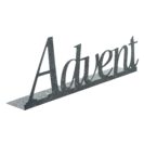 Kerzentablett Glitzer Advent