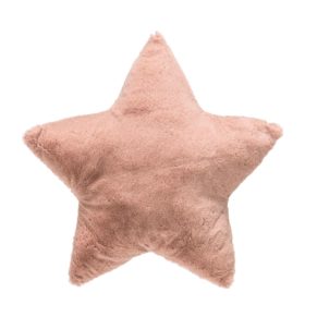 Flauschiges, gefülltes Kissen in Sternform. Maße: ca. 10 cm dick, Ø 40 cm, Material: 100% Polyester.<br>