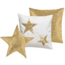 Beste Geschenke 2025 | Geschenkempfehlungen 7 Kissenhüllen, 3-tlg. Weihnachten, mit Pailetten bestickt