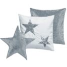 Kissenhüllen, 3-tlg. Weihnachten, mit Pailetten bestickt