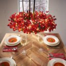 Kranzhalter Modern, hängend, Metall ca. L70 cm