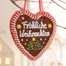 Lebkuchenherz Fröhliche Weihnachten