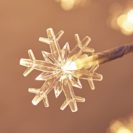 LED-Baum Schneeflocken, outdoor-geeignet, Kunststoff, Metall, 240 LED Höhe ca. 165 cm