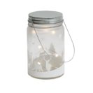 LED Deko- Glasdose Winterland