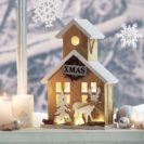LED Deko-Objekt Winterhaus