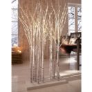 LED-Deko-Objekt Birkenwald, beleuchtet ca. H123 cm