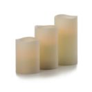 LED Kerzen-Set, 3-tlg., batteriebetrieben, Fernbedienung