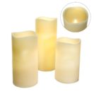 LED Maxi Kerze, flackernd, Wachs/ Kunststoff