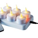 LED-Teelichter-Set, 8-tlg., Flackerlicht, Kunststoff, LED