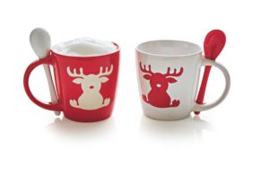 Löffeltassen-Set, 4-tlg. Rudolf, Mikrowellen- und spülmaschinengeeignet, Keramik
