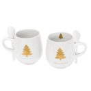 Löffeltassen-Set, 4-tlg. Winterwunderland, modern, Keramik