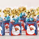 Mini Weihnachtstüten-Set, 10-tlg. je ca. L7xB4xH8 cm, je 50g Schokolade