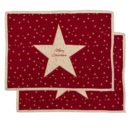 Beste Geschenke 2025 | Geschenkempfehlungen 4 Platzmatten-Set, 2-tlg. Merry Christmas  ca. H35x B48cm