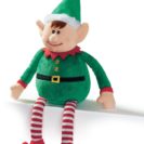 Plüsch Weihnachtswichtel, 100 % Polyester ca. 38 cm lang