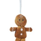 Plüsch Lebkuchenmann, 100% Polyester 10 cm H