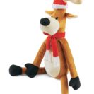 Plüschtier Elch Elliot, mit Schal und Mütze, 100% Polyester 45 cm