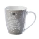 Beste Geschenke 2025 | Geschenkempfehlungen 11 Porzellanbecher Stern, New Bone China Porzellan ca. 10 cm hoch, oben 9 cm Durchmesser, 360 ml
