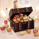 Schatztruhe, 200g Schokofässer Weihnachts-Piraten