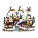 Spieluhr Nikolaus, mit LED-Beleuchtung, Polyresin Ca. L32 x B18 x H23 cm