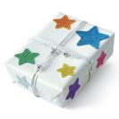 Sticker Set Glitzersterne, 120-tlg., in 4 Größen sortiert