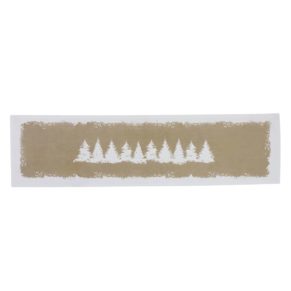 Weihnachtlicher Tischläufer mit Print im Used-Look. Maße: ca. 40 x 150 cm, Material: 100% Baumwolle.<br>