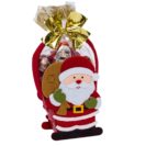 Weihnachts-Filztäschchen, 50g Schokolade