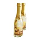 Weihnachts-Piccolo-Set, 6-tlg., je 0,2l Secco inkl. Blattgold, Glas
