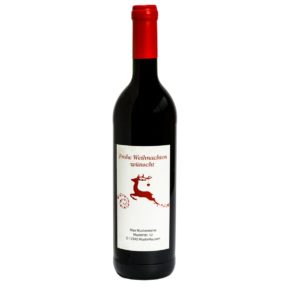Weihnachts-Rotwein Set, 12-tlg., inkl. Druck &  Vorkosten