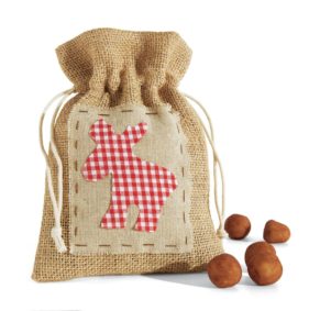 Weihnachtsbeutel Jute, 100 % 14x19x0,4cm