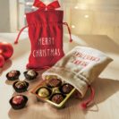 Weihnachtsbeutel mit Füllung, 100g Pralinen und Trüffel