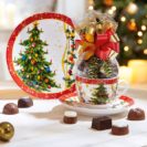 Weihnachtskaffee-Set, 3.tlg., 100g Pralinen