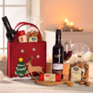 Beste Geschenke 2025 | Geschenkempfehlungen 4 Weihnachtstasche Rentier, mit Henkel, 100 % Polyester 20 x 31 x 9 cm